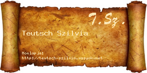 Teutsch Szilvia névjegykártya